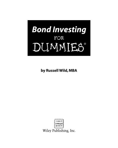 Bond Investing For Dummies