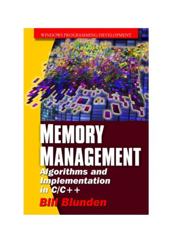 Memory Management Algorithms And Implementation In C/C++