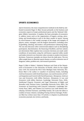 Sports Economics