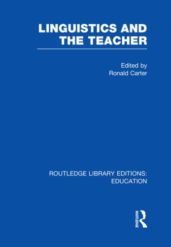 Linguistics and the teacher