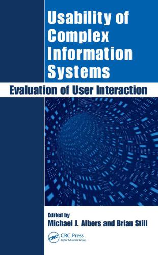 Usability of Complex Information Systems: Evaluation of User Interaction