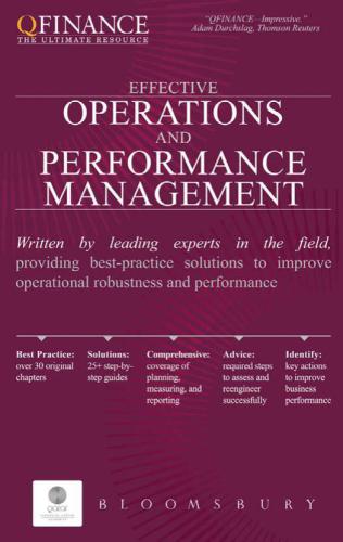 Effective Operations and Performance Management