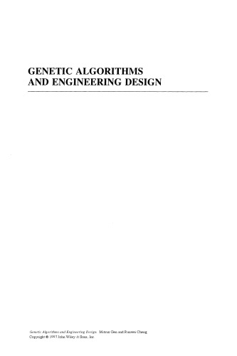 Genetic Algorithms and Engineering Design