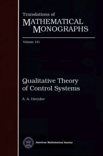 Qualitative Theory of Control Systems