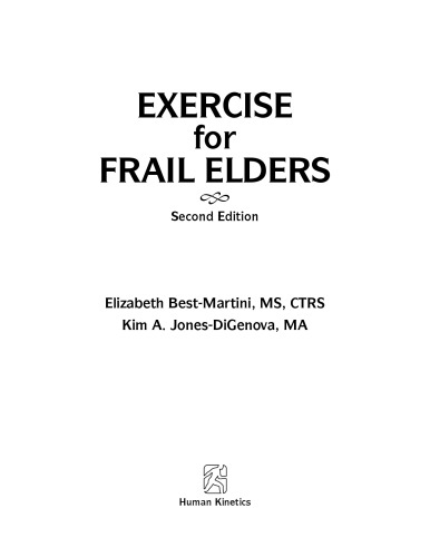 Exercise for Frail Elders