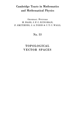 Topological Vector Spaces