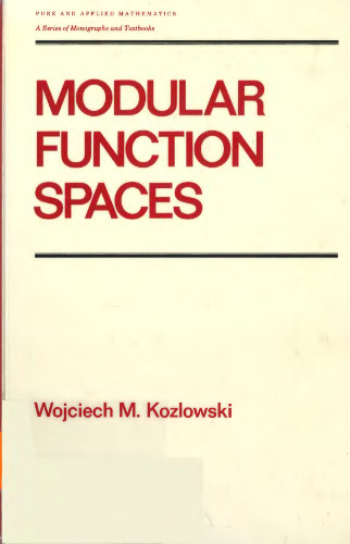 Modular Function Spaces