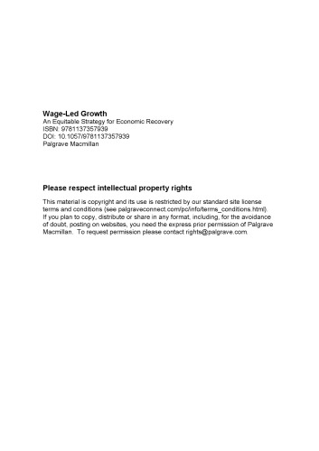 Wage-Led Growth: An Equitable Strategy for Economic Recovery