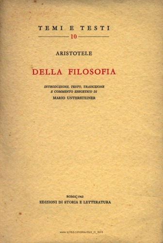 Della filosofia