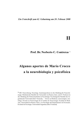 [Article] Algunos aportes de Mario Crocco a la neurobiología y psicofísica