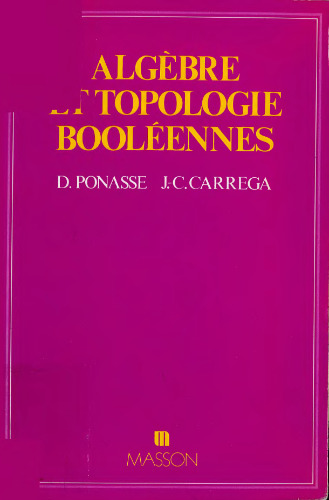 Algèbre et topologie booléennes