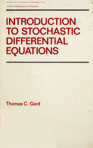 Introduction to Stochastic Differential Equations