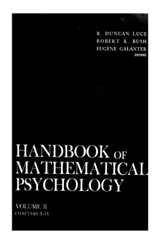 Handbook of Mathematical Psychology : Volume II