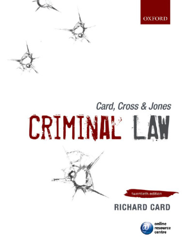 Card, Cross & Jones: Criminal Law