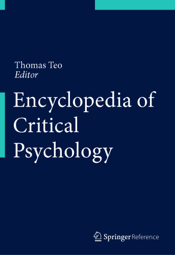 Encyclopedia of Critical Psychology