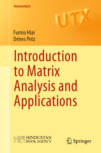 Introduction to Matrix Analysis and Applications