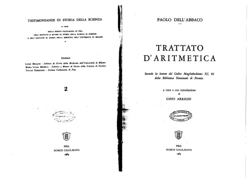 Trattato d’aritmetica