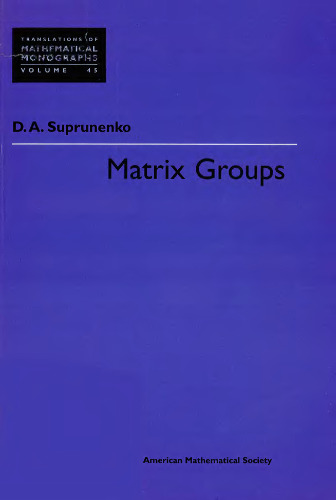 Matrix Groups