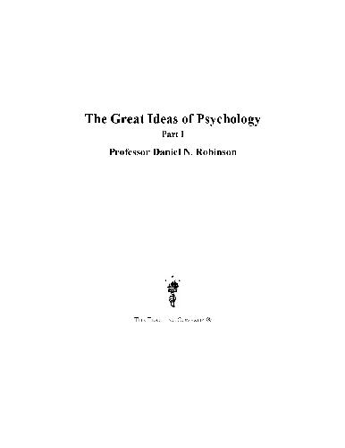 The Great Ideas of Psychology