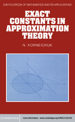 Exact Constants in Approximation Theory