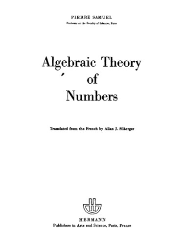 Algebraic theory of numbers