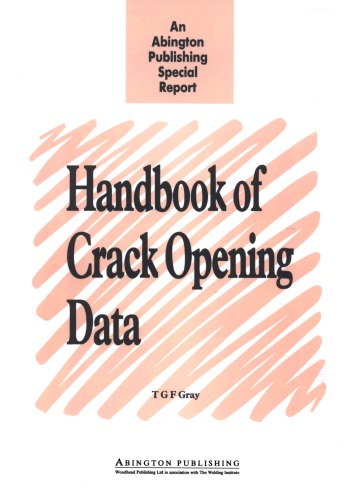 Handbook of crack opening data: A compendium of equations, graphs, computer software and references for opening profiles of cracks in loaded components and structures