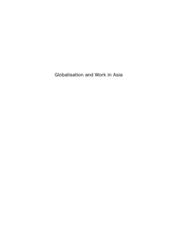 Globalisation and Work in Asia