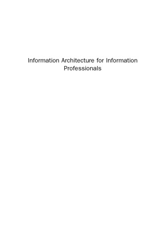 Information Architecture for Information Professionals