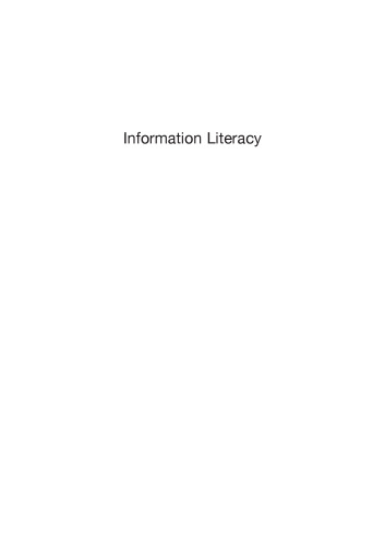 Information Literacy. Recognising the Need