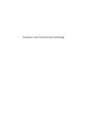 Academic and Professional Publishing