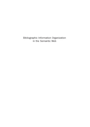 Bibliographic Information Organization in the Semantic Web