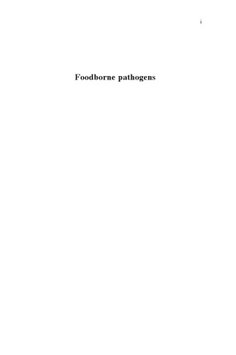 Foodborne Pathogens. Hazards, Risk Analysis and Control