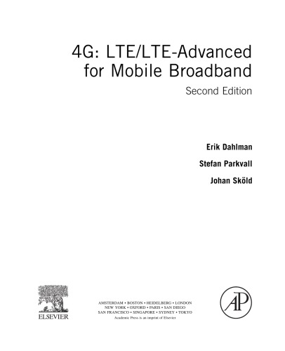 4G LTE-LTE-advanced for mobile broadband