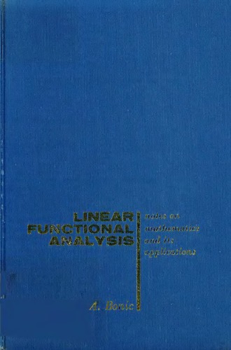 Linear functional analysis