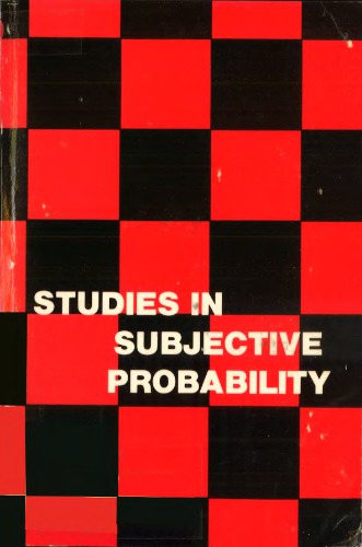 Studies in subjective probability