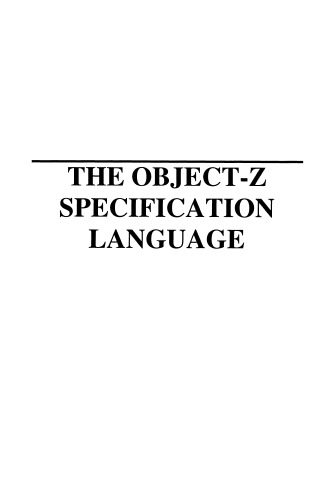 The Object-Z Specification Language