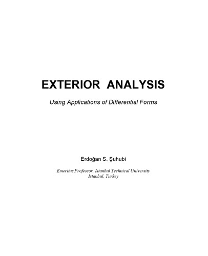 Exterior analysis: using applications of differential forms