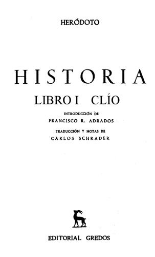 Historia. Libro I (Clío)