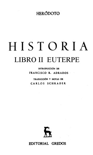 Historia. Libro II (Euterpe)