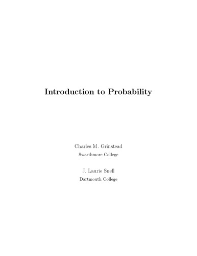 Introduction to Probability: Second Revised Edition