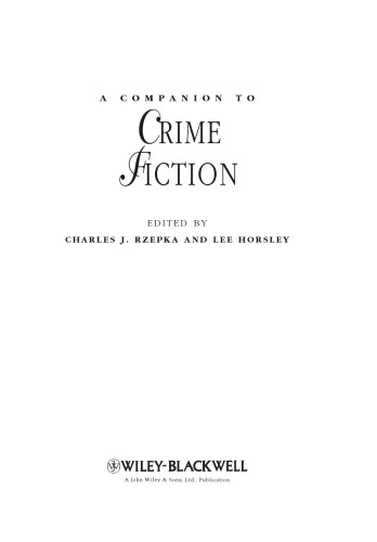 A companion to crime fiction