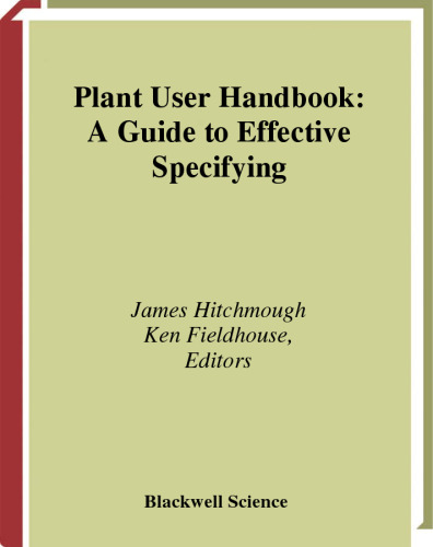 Plant user specification guide