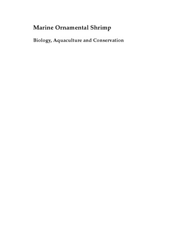 Marine ornamental shrimp : biology, aquaculture and conservation