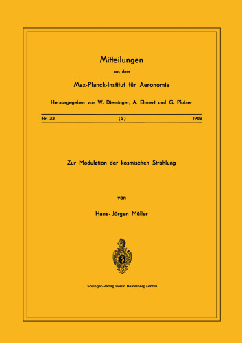 Zur Modulation der kosmischen Strahlung