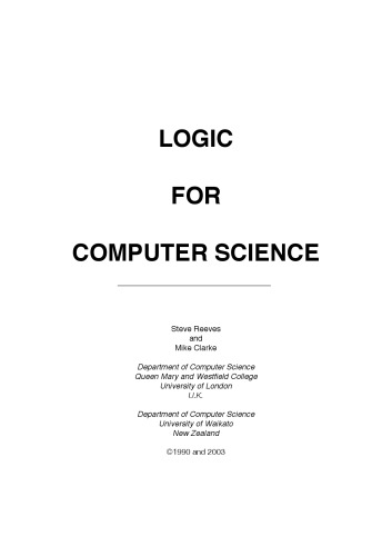 Logic for Computer Science