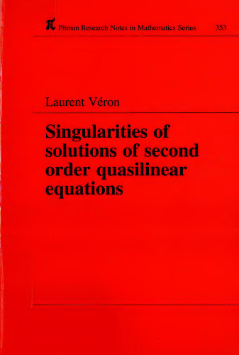 Singularities of Solutions of Second-Order Quasilinear Equations