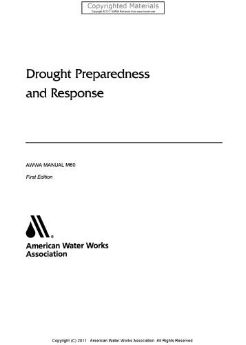 Drought Preparedness and Response, M60