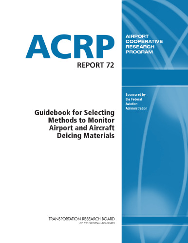 Guidebook for Selecting Methods to Monitor Airport and Aircraft Deicing Materials