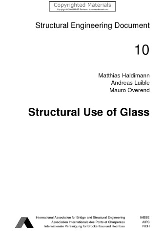 Structural Use of Glass