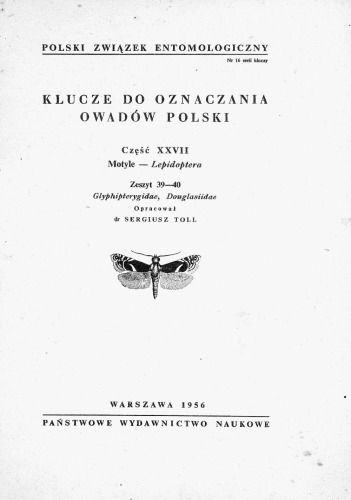 Część XXVII - Lepidoptera (zaplanowano 66 zeszytów) 39 40